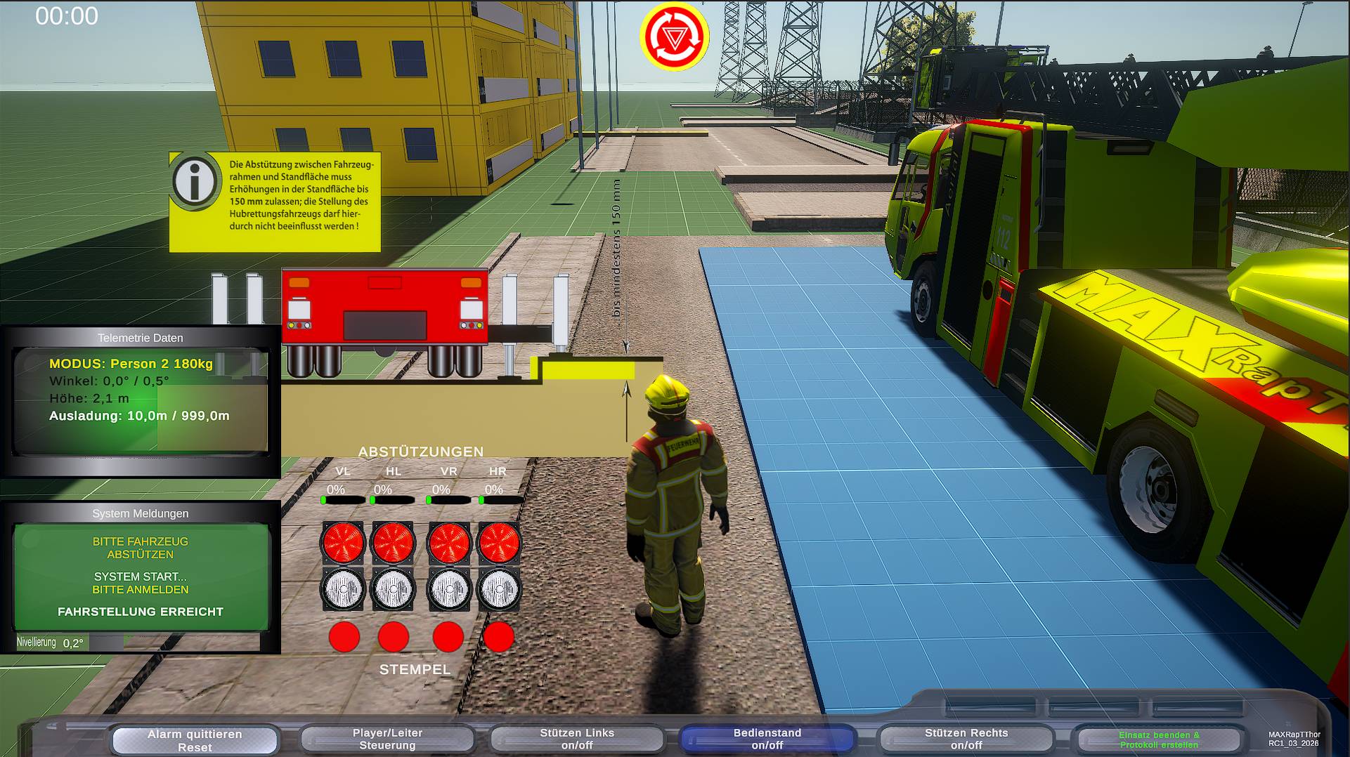 Abstützung 2 Training